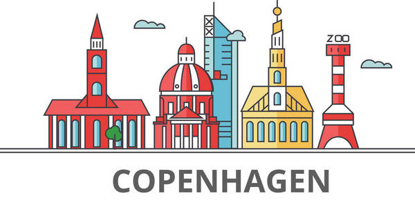 哥本哈根城市天际线