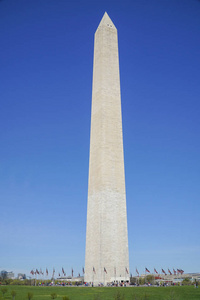 华盛顿纪念碑在晴朗的一天华盛顿特区哥伦比亚2017 年 4 月 7 日