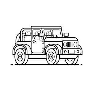越野汽车简单图标照片