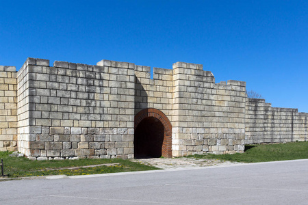 废墟中的第一个保加利亚帝国中世纪堡垒普利斯卡 保加利亚的首都城市