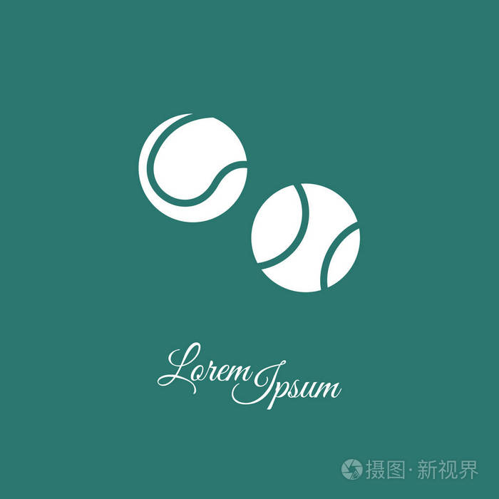 网球图标的设计