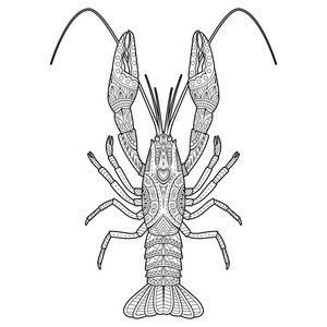 龙虾纹身图片