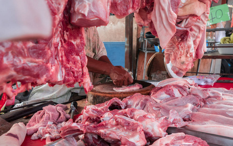 猪肉市场图片