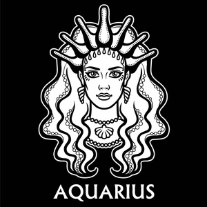 水瓶座女孩图片