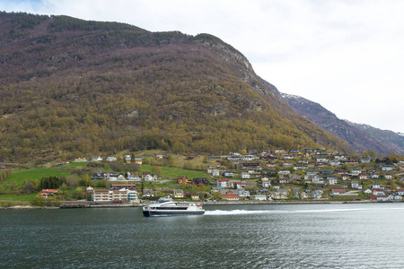 在挪威的渡船船