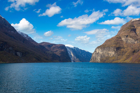 在挪威的美丽 Sognefjord