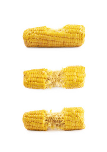 吃玉米芯的过程
