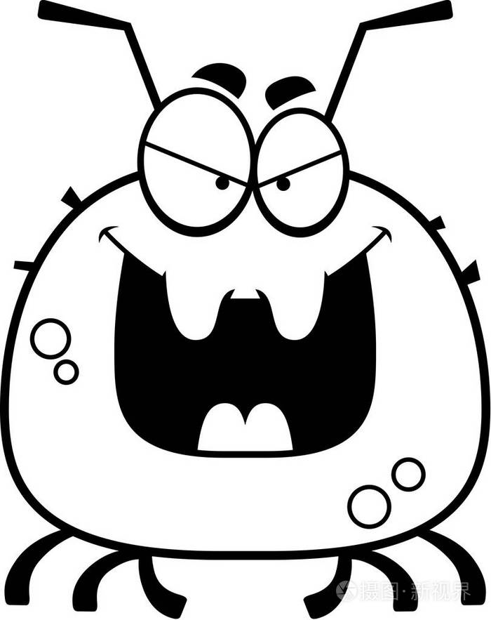 邪恶的小小蜱虫插画-正版商用图片0yfrf7-摄图新视界