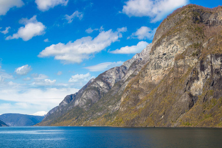 在挪威的美丽 Sognefjord