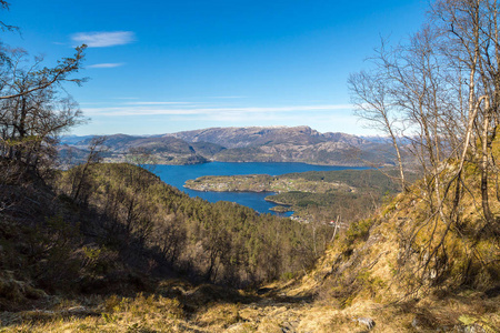 在挪威的美丽 Sognefjord