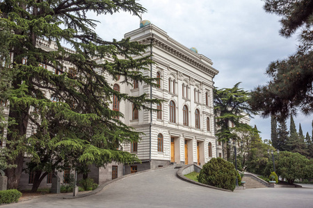 1918观的第比利斯国立大学,成立 1918摄影图