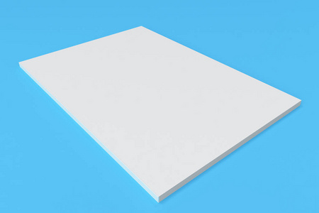 已识别到 1000 个在蓝色背景上的空白白色封闭的宣传册模拟相似素材