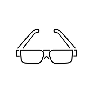 太阳镜粗线图标图片-太阳镜粗线图标素材-太阳镜粗线图标插画-摄图新