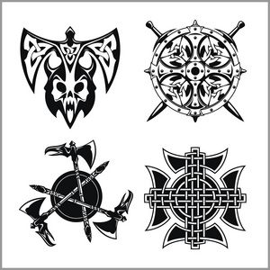 表情符号维京人和骑士图片