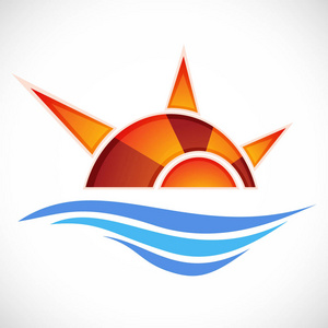 太阳的抽象符号图片