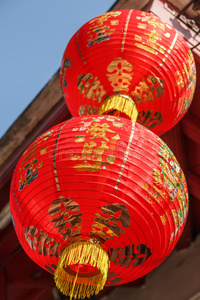 亚洲红纸灯笼图片
