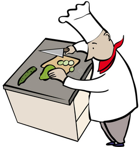 厨师切菜动画图片