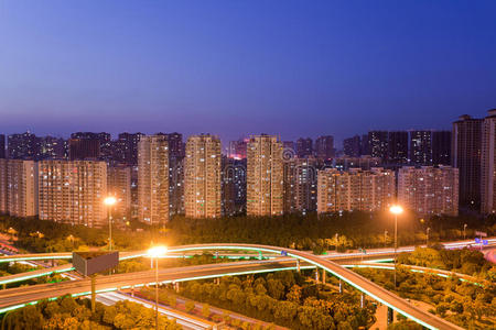 现代城市夜景