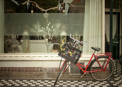 荷兰自行车店图片