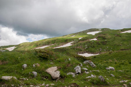 高加索自然保护区壮丽的山景