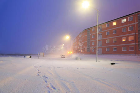 冬天的雪街