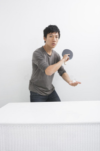 亚洲中成年男子乒乓球比赛肖像图片