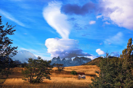 巴塔哥尼亚上空的云彩