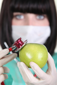 疾病 水果 苹果 健康 诊断 治愈 医院 集中 面具 检查