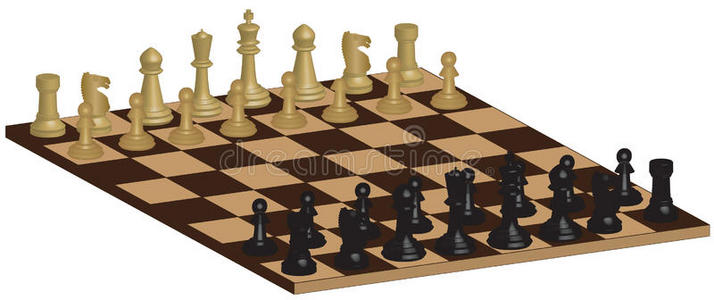 木制的华丽国际象棋棋盘图片