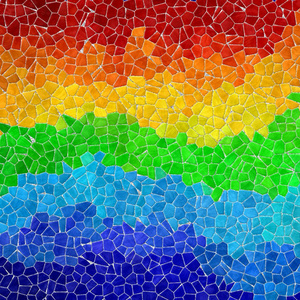 彩虹马赛克磁砖图片