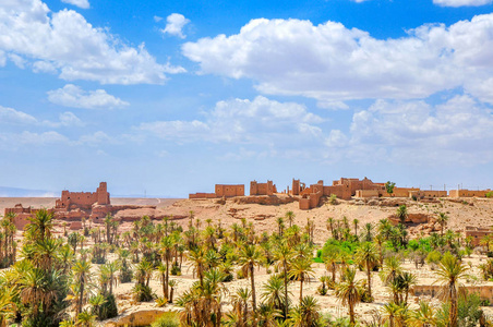 摩洛哥的老粘土村庄