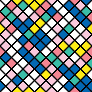 多色的不规则图案.抽象的彩色背景.艺术装饰装饰格子照片