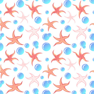 海贝壳和海星的无缝模式