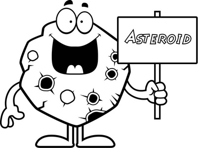 卡通小行星标志