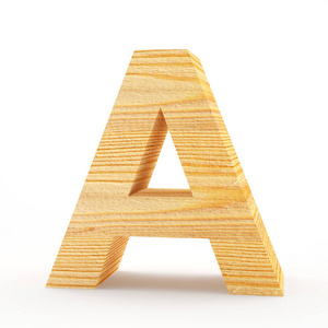 大写字母 A.木制字母