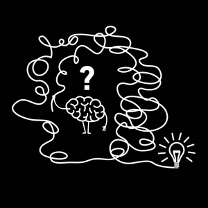 混乱的大脑图像照片