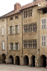 巴斯蒂德的自由城 de Rouergue，Aveyron，法国