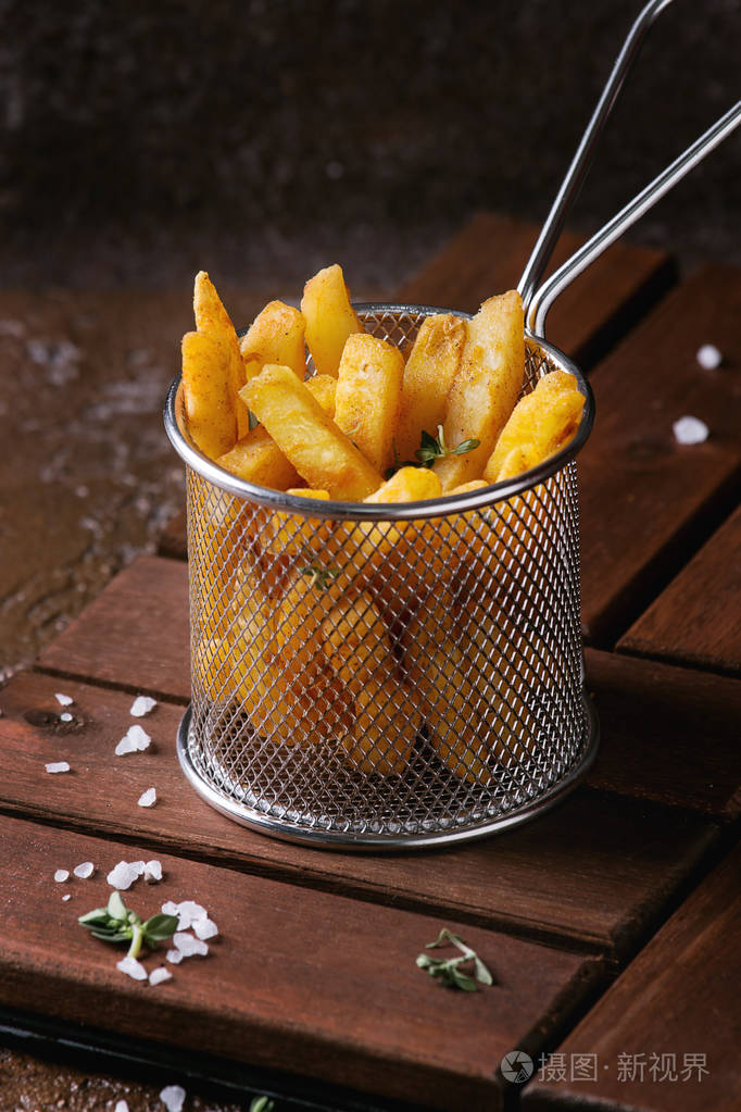 各种各样的法式炸薯条