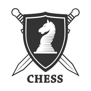 国际象棋俱乐部标志模板