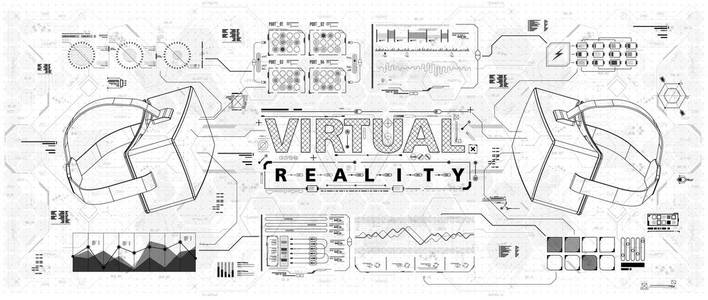 虚拟现实眼镜的 Hud ui。未来派用户界面的应用程序和 web。平视显示的信息图表，设置运动设计要素