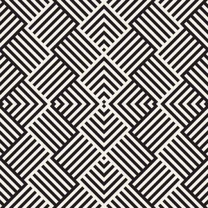民族的单色纹理.抽象的几何背景设计.矢量无缝黑色和白色花纹照片