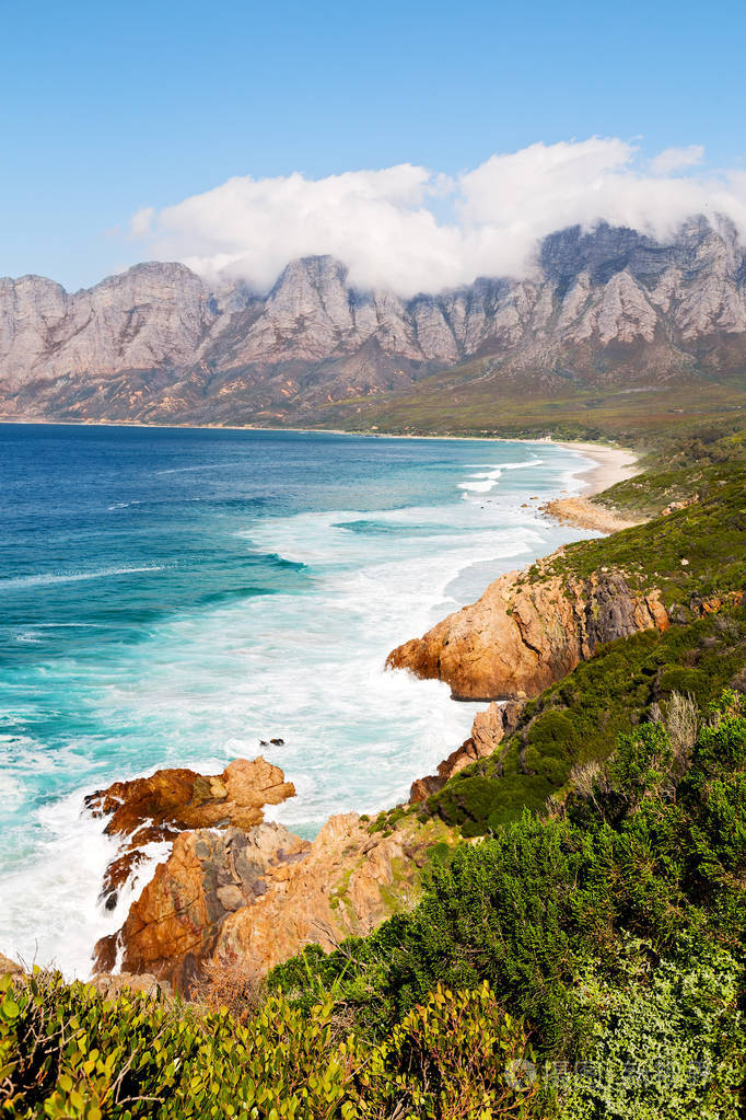在南非的海岸线印度洋