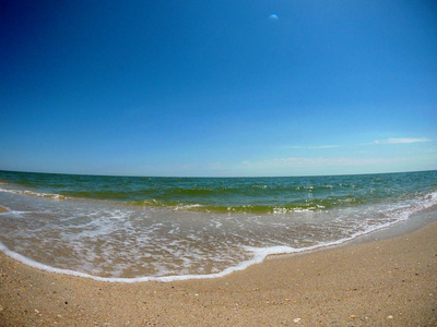 海滩和海浪在黑海, 敖德萨