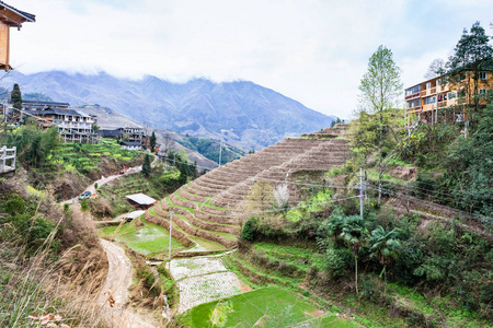 龙胜梯田地区大寨村