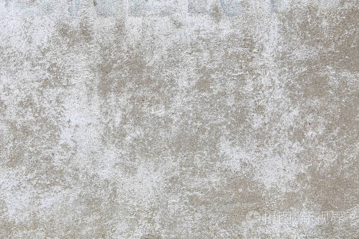 旧的混凝土墙漆成白色与损坏油漆您的设计的背景