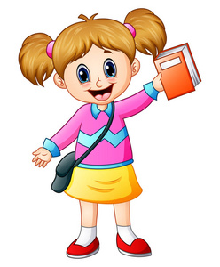 女人携带书图片