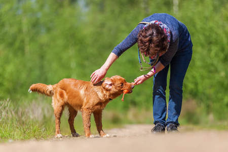 女人玩收费猎犬新斯科舍省鸭图片