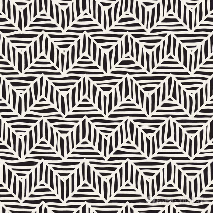 锯齿形和条纹的粗线.部落的设计背景.民族涂鸦纹理