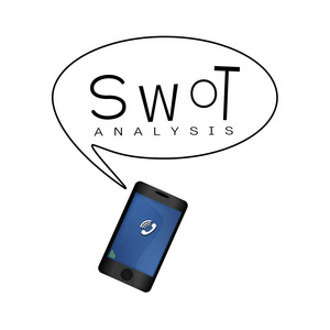 智能手机与 Swot 分析战略管理的业务计划