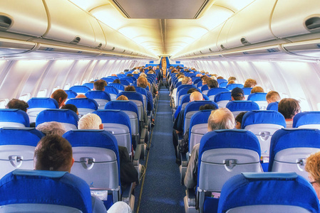 商业客机机舱照片